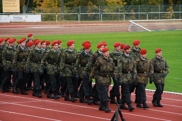 Rekruten der Bundeswehr.  Foto: pfalz-express / Licht