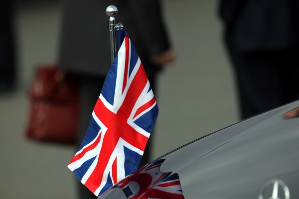 Grossbritannien Flagge Auto
