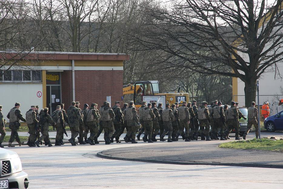 Soldaten in der Südpfalz-Kaserne in Germersheim. Foto: pfalz-express.de/Licht