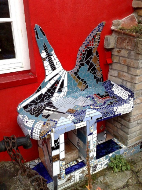 Foto Gartenbank Mosaik1