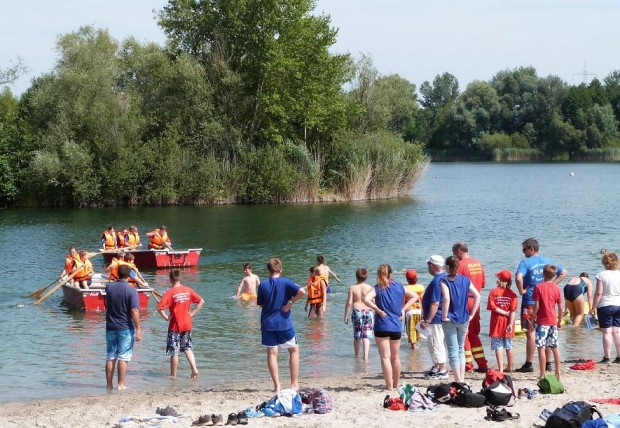 Zeltlager_wettkampfspiele am Baggersee