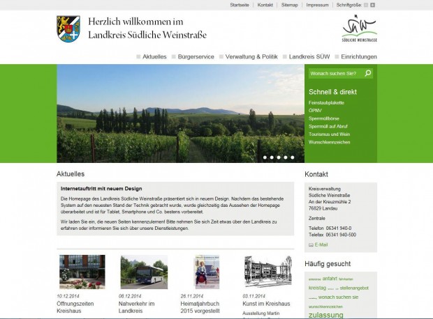 Homepage LK SÜW