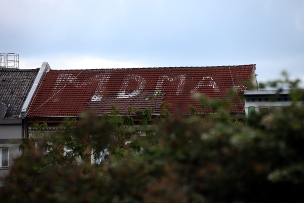 MDMA-Schriftzug auf Haus am Görlitzer Park