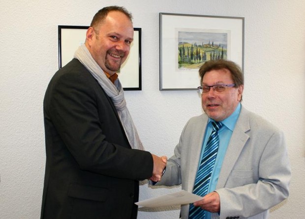 Neuer Konrektor Alexander Schnur (links) und Schulleiter Karlheinz König. Foto: v. privat