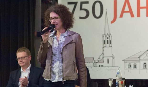 Ortsbürgermeisterin Sabine Baumann.
