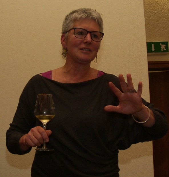Bioweinproduzentin Susanne Rummel: "Ihr habt was Tolles im Glas". Foto: Pfalz-Express/Ahme