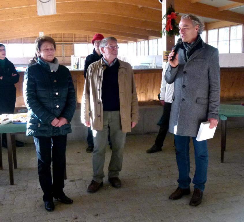 Bürgermeister Wassyl bedankte sich am Ende der Veranstaltung bei den Eheleuten Bützler. Foto: red