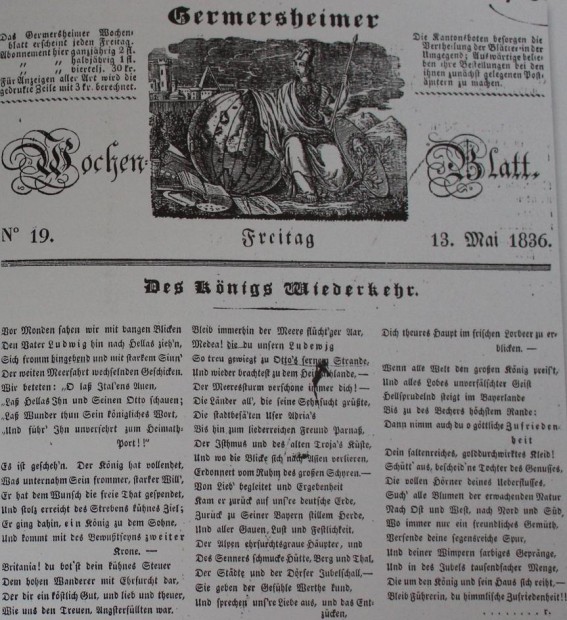 Stadtschriften Germersheim Cafe Elephanten Königlicher Besuch