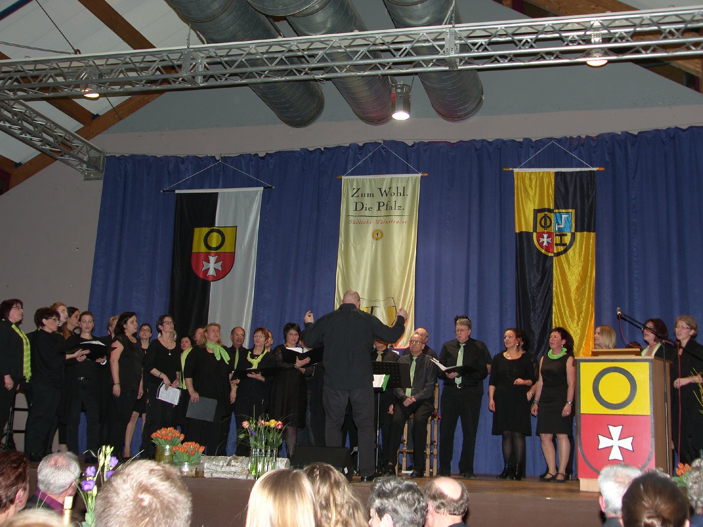 Der Hochstadter Chor "Tonart" brachte ein Ständchen. Foto: Pfalz-Express/Ahme