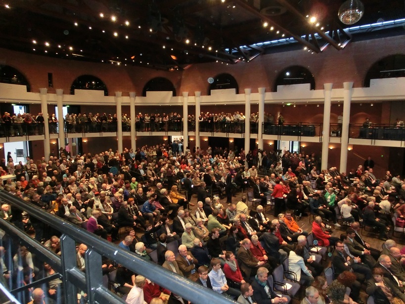 Full House bei Merkels Besuch in Frankenthal. Foto: Janeta Seifert