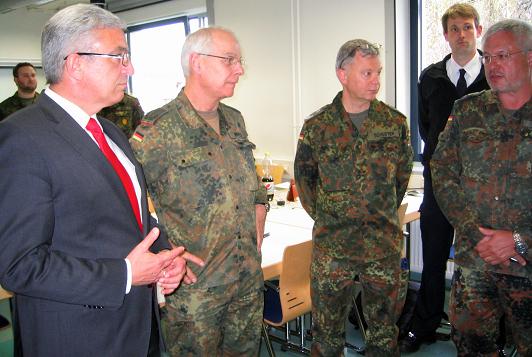 Bundeswehr ZMZ Übung Oberst Erwin Mattes, Roger Lewentz u.a.