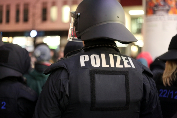 Gerangel und Aufstand vor dem AfD-Parteitag in Stuttgart. Foto: dts Nachrichtenagentur
