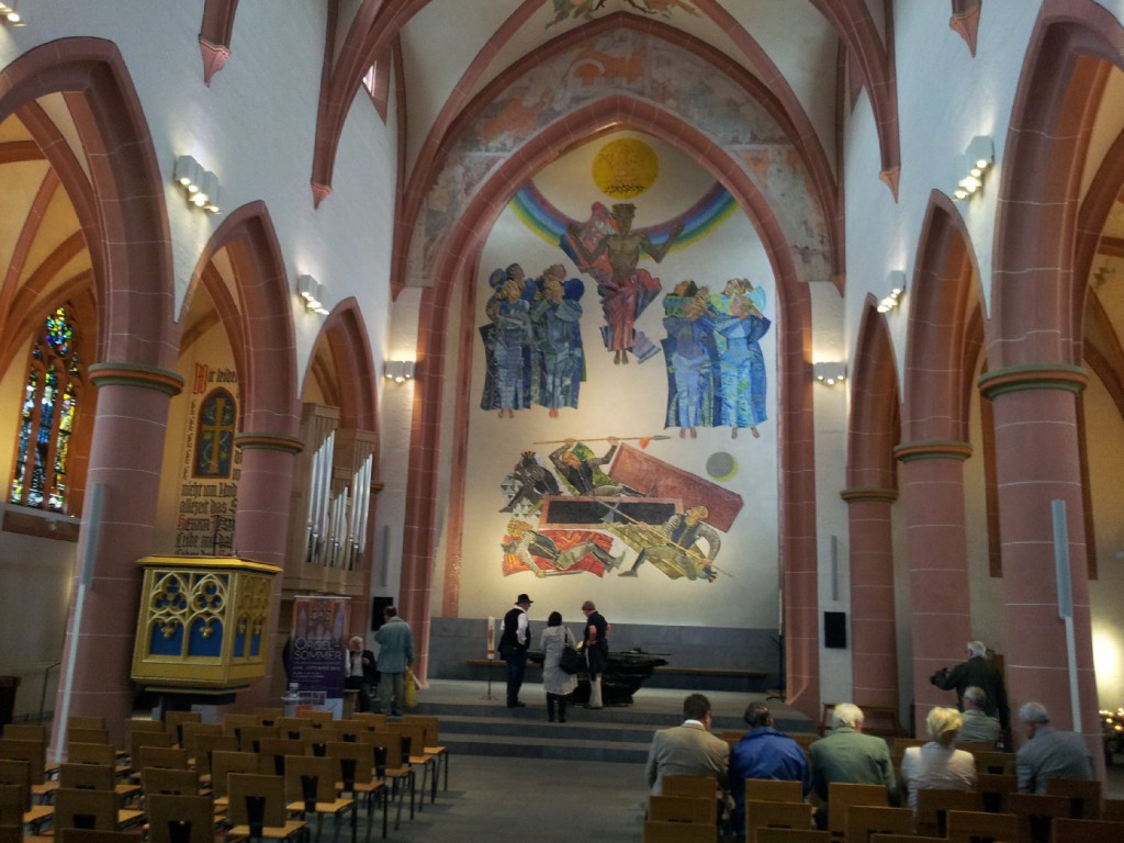 Blick in den Innenraum der Neustadter Stiftskirche. Foto: Pfalz-Express/Ahme