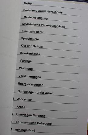 Ordner für Flüchtlinge Asylbewerber Germersheim