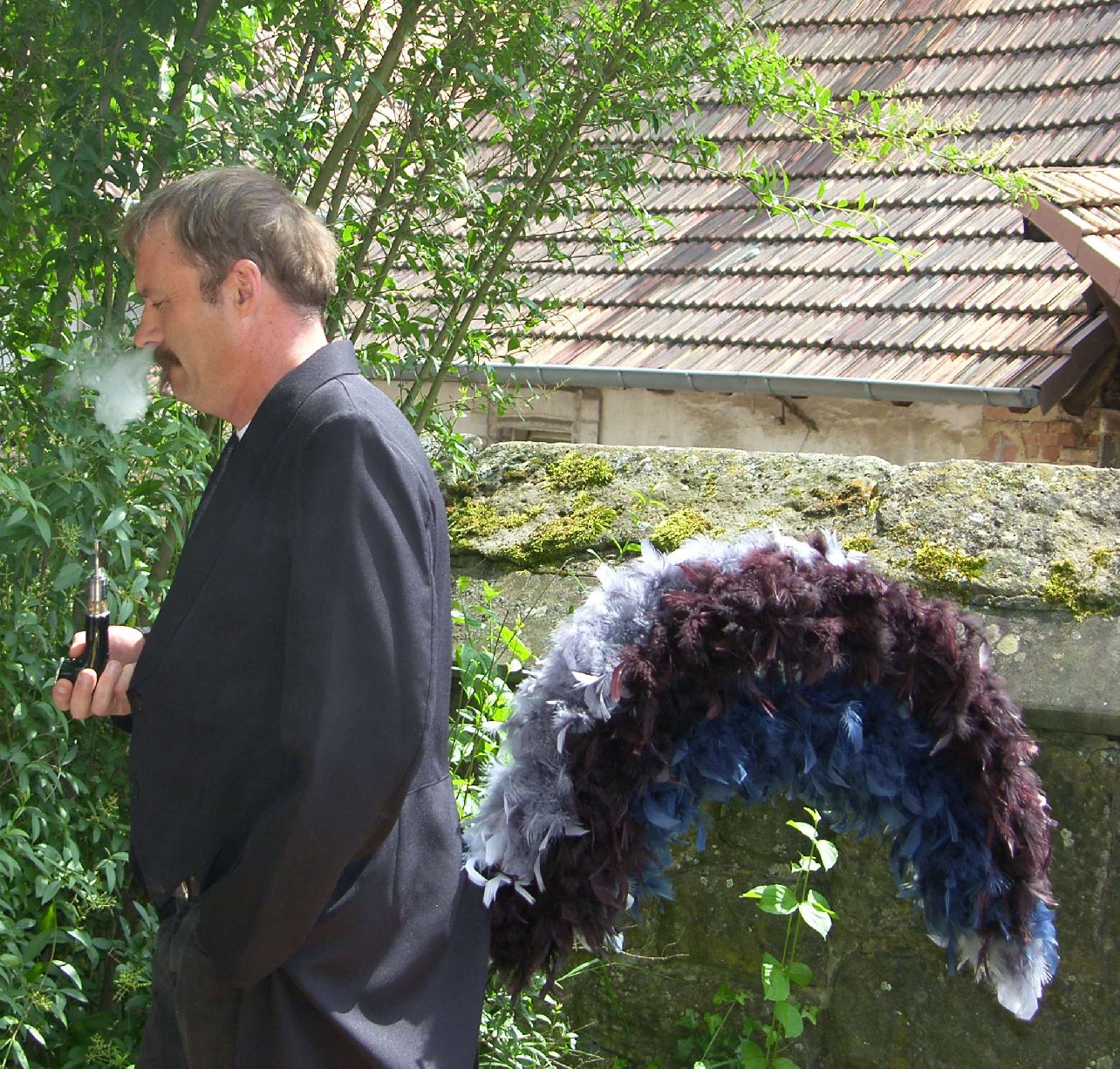 Ein stolzer Gentleman-Hahn... Foto: Pfalz-Express/Ahme