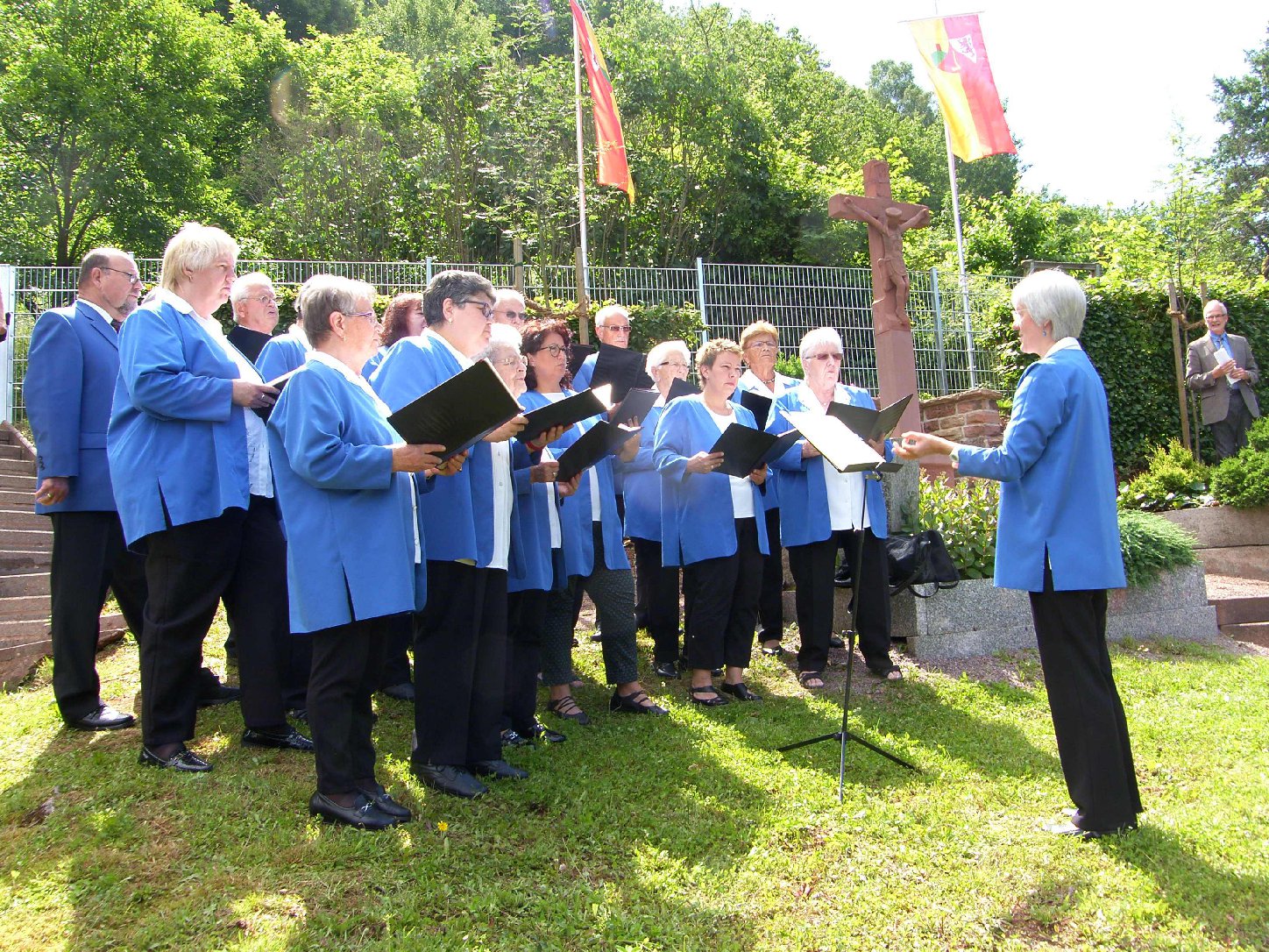 Der Bindersbacher Chor Liederkranz sorgte für die musikalische Umrahmung. Foto: Pfalz-Express/Ahme