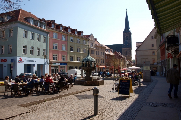 Marktplatz einer Kleinstadt (Aschersleben). Foto: dts Nachrichtenagentur