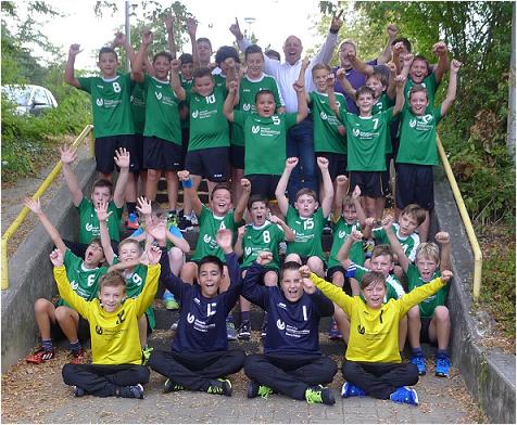 Freuen sich über Unterstützung: Die jungen Handballer der JSG Wörth-Hagenbach. Foto: v. privat