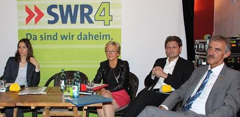 V.li.: Anne Spiegel, Barbara Schleicher-Rothmund, Christian Baldauf, Uwe Junge.