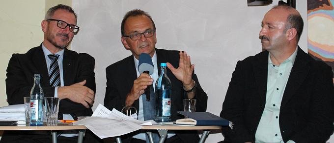 V.li.: Marcus Schaile, Dr. Fritz Brechtel, Hayrettin Günes.