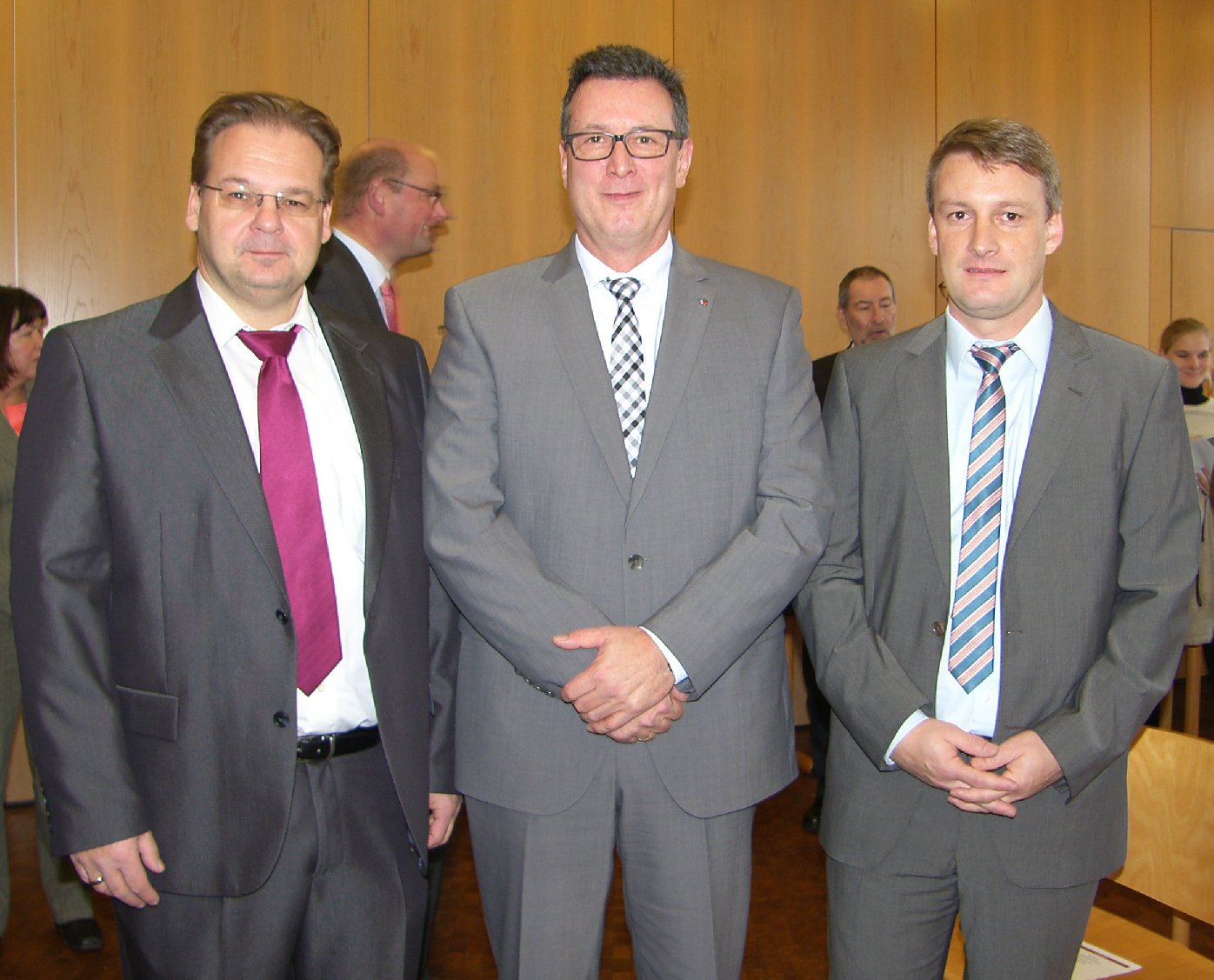 Alexander Welter (links) Thomas Ebling und Stefan Becht. Foto: Pfalz-Express/Ahme