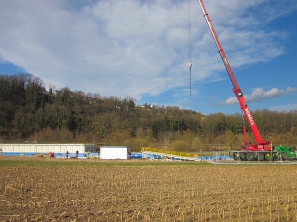 Probelauf für Atommüll-Transport auf dem Neckar. Foto: Aktionsbündnis Castor-Widerstand Neckarwestheim