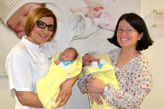 Die letzten zwei Babys, die in Kandel zur Welt kamen. Fotos: über Asklepios