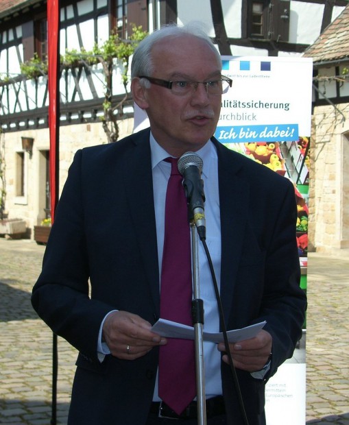 Bürgermeister Lorch freut sich über die Ansiedlung eines Baumarkts in Haßloch. Archivfoto: Pfalz-Express/Ahme