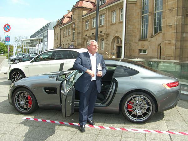 Achim Kreisel organisierte zum Unternehmertreffen eine Autopräsentation. Foto: Pfalz-Express/Ahme