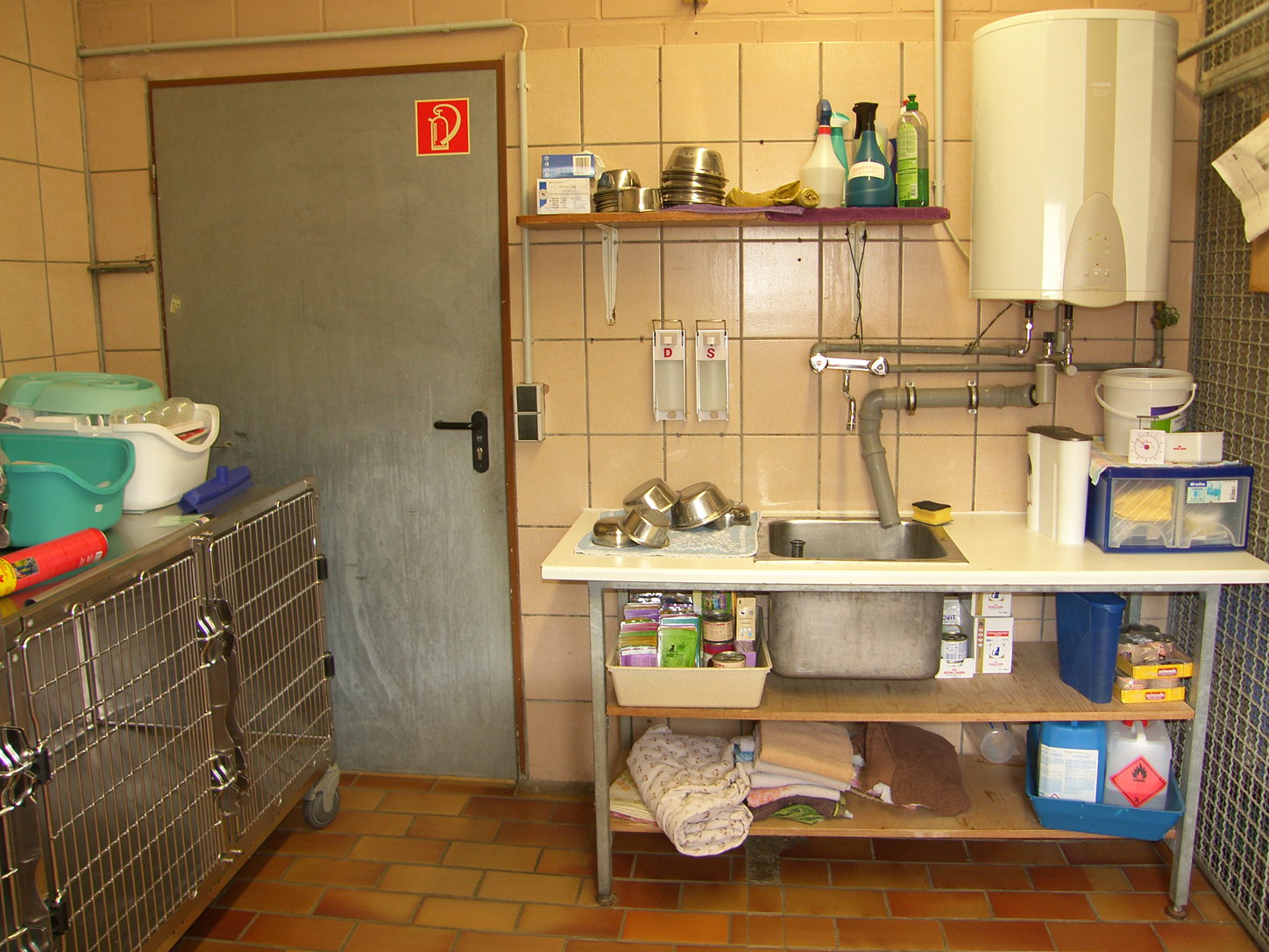 Blick in die Quarantänestation. Foto: Pfalz-Express/Ahme
