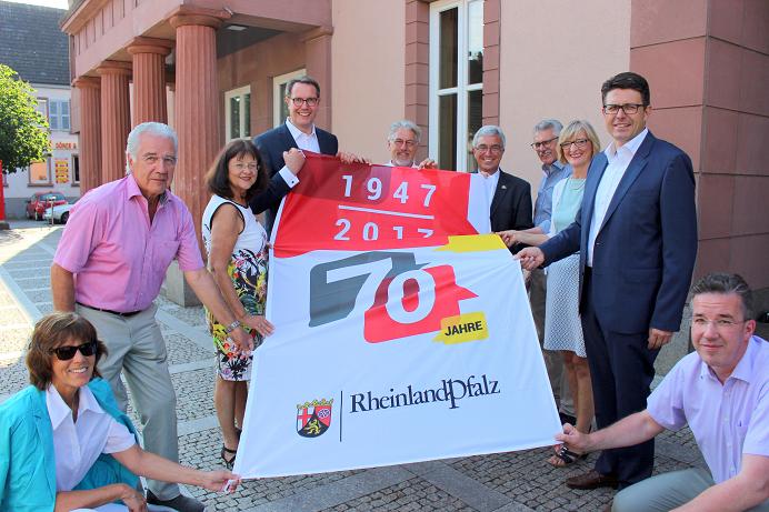 Roger Lewentz, Blank, Schweitzer, Riedmaier, Herxheim, 70 Jahre Rheinland-Pfalz