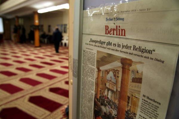 Zeitungsausschnitt über Hassprediger in einer Berliner Moschee. Foto: dts Nachrichtenagentur