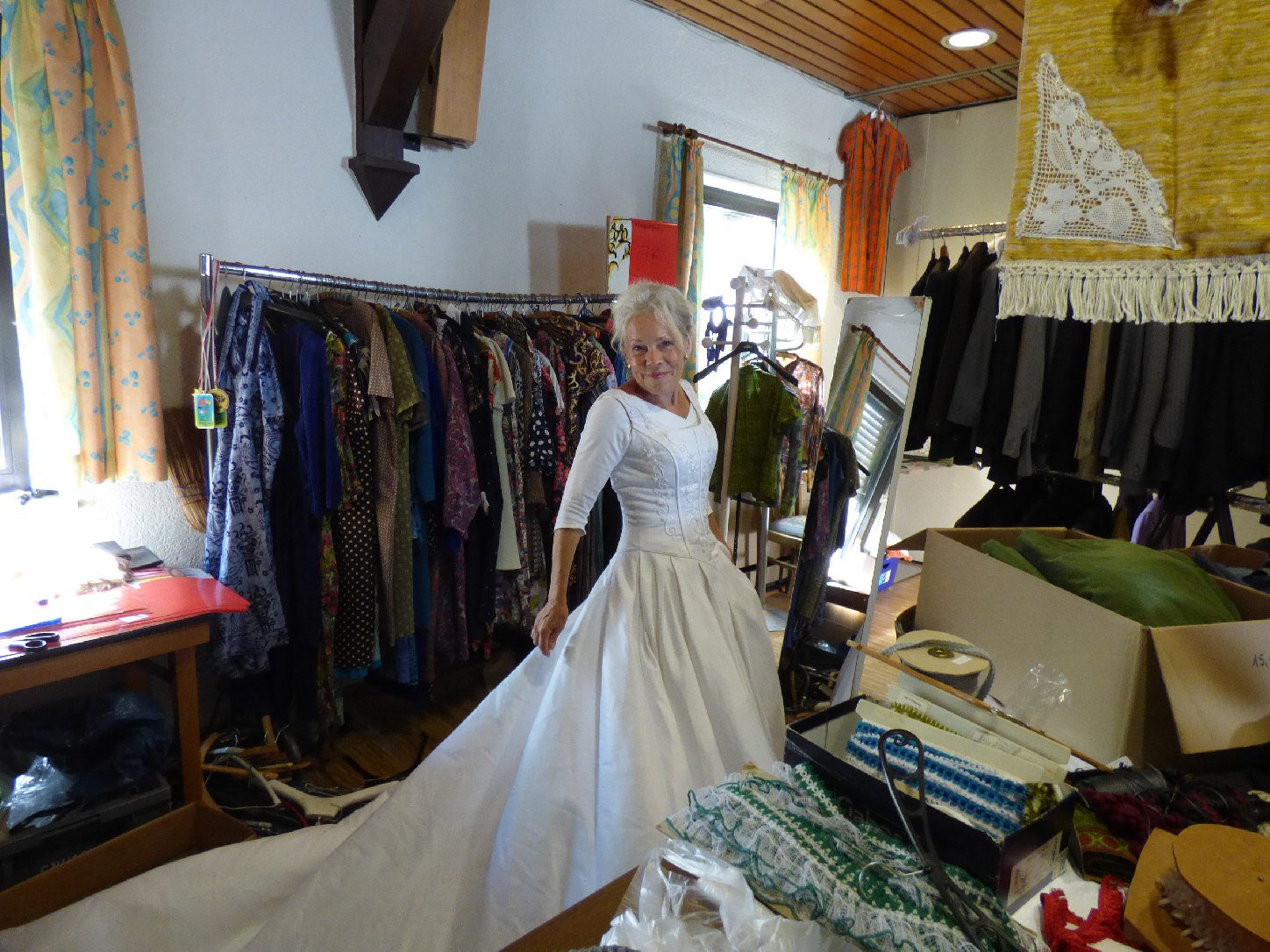 Dieses Brautkleid hat eine neue Besitzerin gefunden. Foto: Pfalz-Express/Ahme