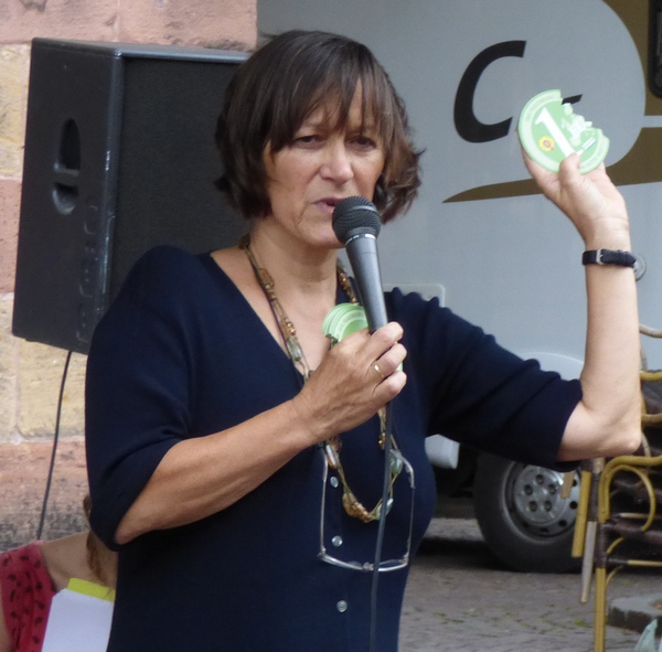 Renate Steigner-Brecht, Leiterin des AK Gender monierte die immer noch ungleiche Bezahlung von Männern und Frauen. Foto: Pfalz-Express/Ahme