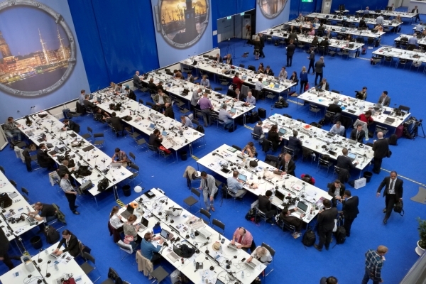 Pressezentrum beim G20-Gipfel. Foto: dts nachrichtenagentur