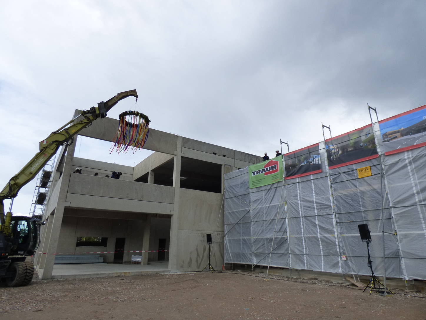 Richtfest zum Bau des neuen Kino-Giganten in Neustadt. Foto: Pfalz-Express/Ahme