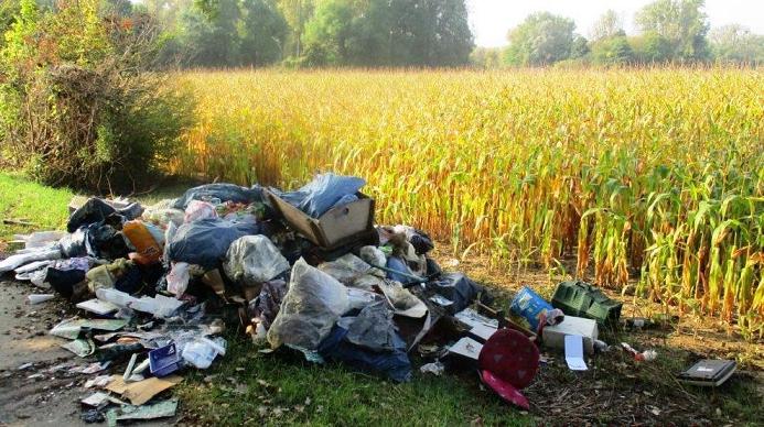 Schweinerei: Illegale Müllablagerungen in der Natur. Foto: Stadt Germersheim