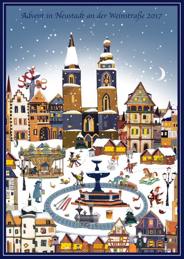Der Neustadter Adventskalender wurde vom Künstler Gerhard Hoffmann gestaltet. Foto: red
