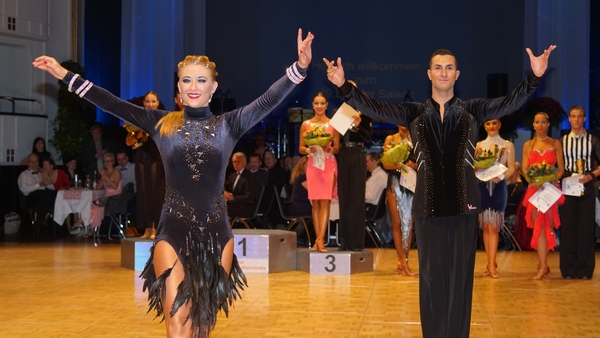 Die Sieger des Latein-Turniers Dario Leanza und Daniela Paul. Foto: tsc landau