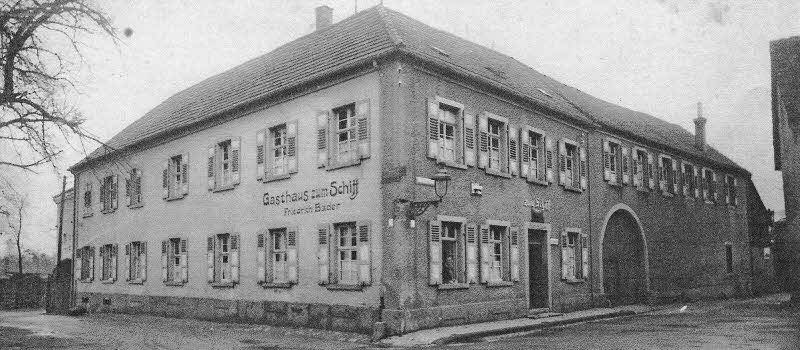 Gasthaus zum „Schiff“ in einer Aufnahme um 1900. Fotos: Zur Verfügung gestellt von "Fotos aus Germersheim und Umgebung", Facebook-Gruppe.