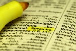 Duden mit dem Wort Sprache