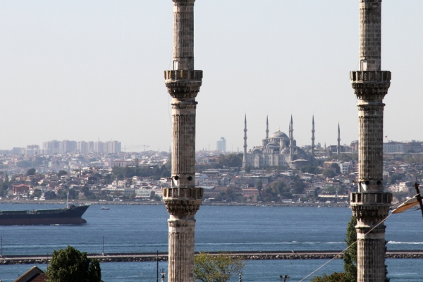 Istanbul - Blick über den Bosporus.