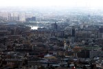 Blick über Moskau mit Moskwa im Hintergrund
