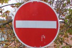 Durchfahrt verboten Schild