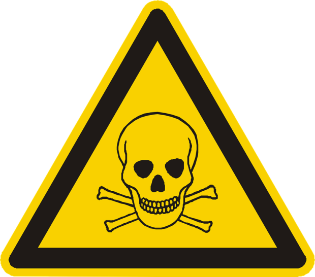 Totenkopf - Symbol für Giftstsoffe