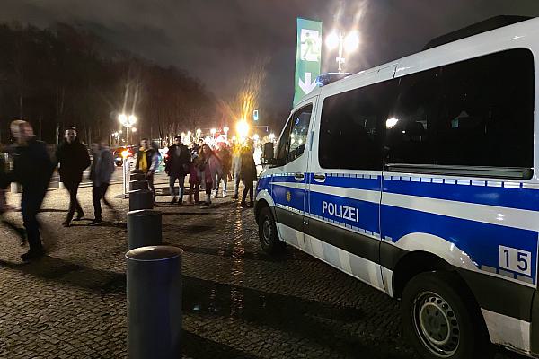 Polizei in Berlin am 31.12.2022
