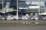 Fluggasttreppen am Flughafen München