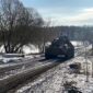Russischer Panzer im Schnee