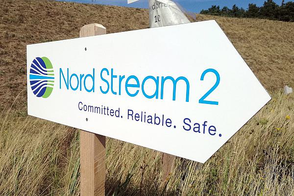 Nordstream 2-Schild