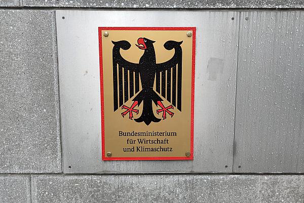 Wirtschaftsministerium Schild